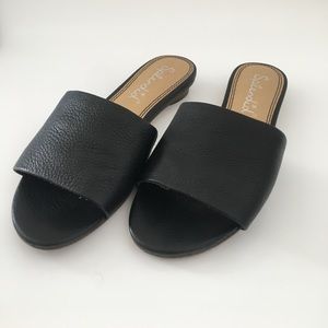 Splendid black Betsy slide sandals